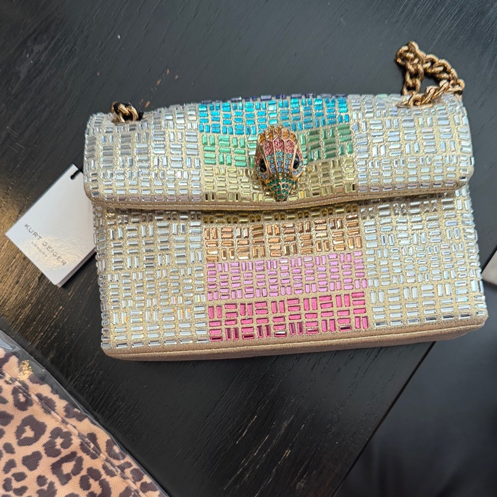 Kurt Geiger Mini Kensington Crystals Crossbody Bag